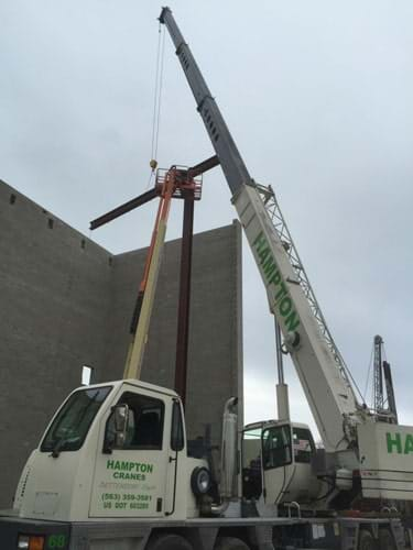 Crane in use - Crane Work in Bettendorf, IA