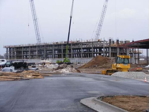 Crane at construction site - Crane Work in Bettendorf, IA